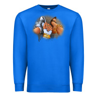 True Royal Sneaker and heel afro woman Premium Sweatshirt - RanaPortraitStore