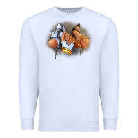 White Sneaker and heel afro woman Premium Sweatshirt - RanaPortraitStore