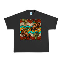 Pigment Black native american aztec seamless pattern 5 Urban Heavy Tee - BundleAndBundleShop