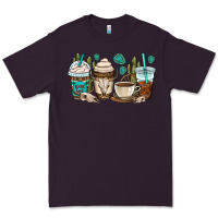 Plum bull skull coffee cups Premium Tee - OliviaCreatesArt