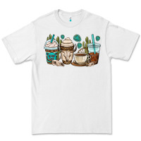 White bull skull coffee cups Premium Tee - OliviaCreatesArt