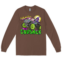 Chestnut Monster Crusher Long Sleeve Tee - CowhideDigitalArt