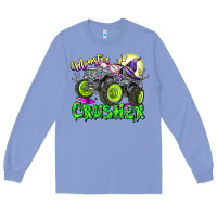 Colony Blue Monster Crusher Long Sleeve Tee - CowhideDigitalArt