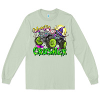 Matcha Monster Crusher Long Sleeve Tee - CowhideDigitalArt