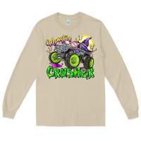 Mushroom Monster Crusher Long Sleeve Tee - CowhideDigitalArt