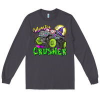 Smoke Monster Crusher Long Sleeve Tee - CowhideDigitalArt