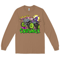Toasted Coconut Monster Crusher Long Sleeve Tee - CowhideDigitalArt