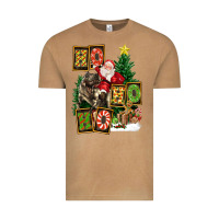 Vintage Camel Christmas Trex Ho Ho Ho Santa Vintage Tee - FaDigitalArtStudio