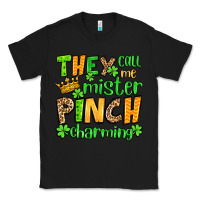 Black St. Patrick's They call me mister pinch charming Classic Tee - OliviaCreatesArt