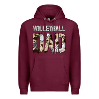 Burgundy no background volleyball dad Premium Hoodie - Jasminsmagicworld