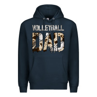 Navy no background volleyball dad Premium Hoodie - Jasminsmagicworld