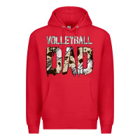 Red no background volleyball dad Premium Hoodie - Jasminsmagicworld