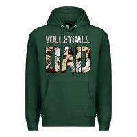 Sports Green no background volleyball dad Premium Hoodie - Jasminsmagicworld