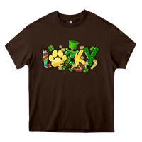 Chocolate Brown lucky pet  St. Patrick's Heavy Core Tee - HowdyJamesFarm