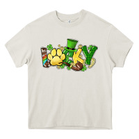 Cream lucky pet  St. Patrick's Heavy Core Tee - HowdyJamesFarm