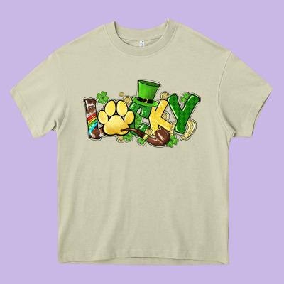 Lucky Pet  St. Patrick's Heavy Core Tee Designed By Howdyjamesfarm