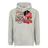 Moon Dust Blessed is she who has believed afro woman Heavyweight Hoodie - RanaPortraitStore