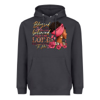 Smoke Blessed is she who has believed afro woman Heavyweight Hoodie - RanaPortraitStore