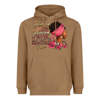 Toasted Coconut Blessed is she who has believed afro woman Heavyweight Hoodie - RanaPortraitStore