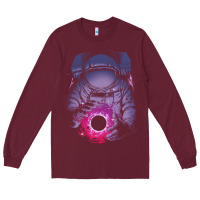 Burgundy astronaut deep space Long Sleeve Tee - maiPhamDesign