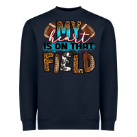 Navy my heart is on that field football Heavyweight Sweatshirt - RanaPortraitStore