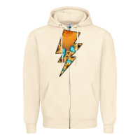Sandshell Lightning Bolt Zipper Hoodie - JahusDesignShop