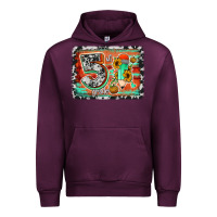 Mauve Wine western back to school 5th grade 2 Urban Hoodie - Jasminsmagicworld