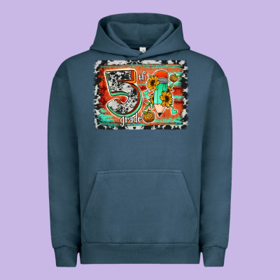 Western Back To School 5th Grade 2 Urban Hoodie Designed By Jasminsmagicworld