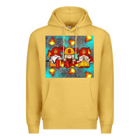 Antique Gold firefighter gnomes Premium Hoodie - Artiststas