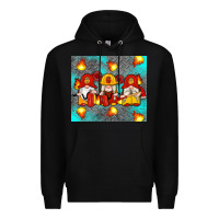 Black firefighter gnomes Premium Hoodie - Artiststas