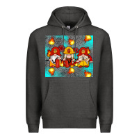 Charcoal Heather firefighter gnomes Premium Hoodie - Artiststas