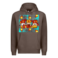 Coffee firefighter gnomes Premium Hoodie - Artiststas