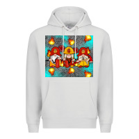 Dove Grey firefighter gnomes Premium Hoodie - Artiststas