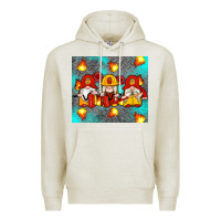 Oatmeal Heather firefighter gnomes Premium Hoodie - Artiststas