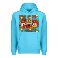 Ocean Blue firefighter gnomes Premium Hoodie - Artiststas