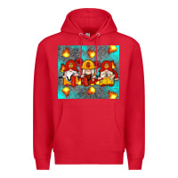 Red firefighter gnomes Premium Hoodie - Artiststas