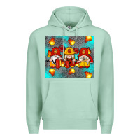 Seafoam firefighter gnomes Premium Hoodie - Artiststas
