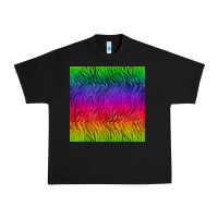 Black colorful tiger seamless pattern Urban Heavy Tee - BundleAndBundleShop