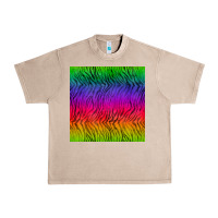 French Oak colorful tiger seamless pattern Urban Heavy Tee - BundleAndBundleShop