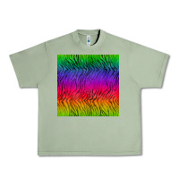 Oil Green colorful tiger seamless pattern Urban Heavy Tee - BundleAndBundleShop