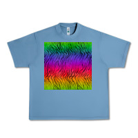 Pebble Blue colorful tiger seamless pattern Urban Heavy Tee - BundleAndBundleShop
