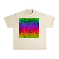 Sandshell colorful tiger seamless pattern Urban Heavy Tee - BundleAndBundleShop