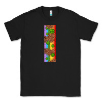 Black St. Patrick's Day Western Shamrock Leopard Rainbow Classic Tee - Artiststas