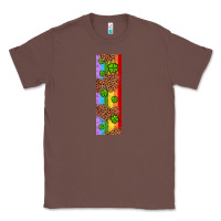 Chestnut St. Patrick's Day Western Shamrock Leopard Rainbow Classic Tee - Artiststas