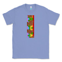 Colony Blue St. Patrick's Day Western Shamrock Leopard Rainbow Classic Tee - Artiststas