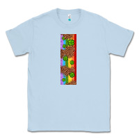 Dusty Blue St. Patrick's Day Western Shamrock Leopard Rainbow Classic Tee - Artiststas
