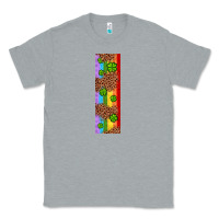 Heather Grey St. Patrick's Day Western Shamrock Leopard Rainbow Classic Tee - Artiststas