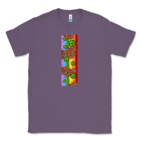 Lavender St. Patrick's Day Western Shamrock Leopard Rainbow Classic Tee - Artiststas