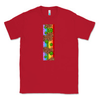 Red St. Patrick's Day Western Shamrock Leopard Rainbow Classic Tee - Artiststas