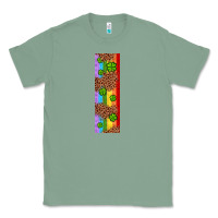 Sage St. Patrick's Day Western Shamrock Leopard Rainbow Classic Tee - Artiststas